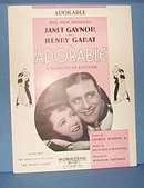 Adorable Sheet Music by Marion & Whiting