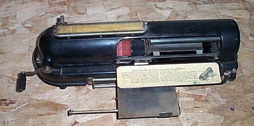 Protectograph Check Writer
