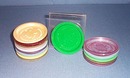 15 Vulcanized Rubber and Plastics Company plastic adverting coasters