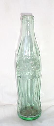 Coca-Cola embossed 10 ounce soda bottle