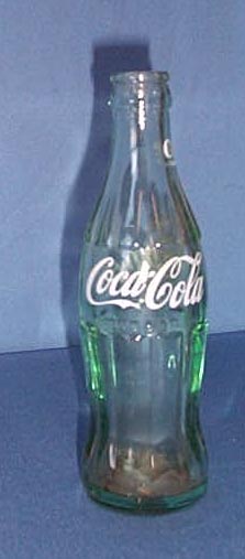Coca-Cola pyro 6 1/2 ounce bottle, marked Coke on neck