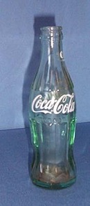 Coca-Cola pyro 6 1/2 ounce bottle, marked Coke on neck