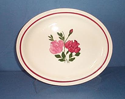 Blue Ridge Pottery Bridesmaid Small Oval Platter