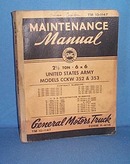 1941 General Motors Truck Maintenance Manual for 2 1/2 Ton 6 X 6