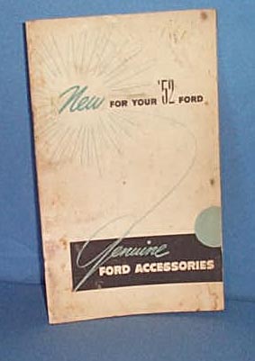 1952 Genuine Ford Accessories booklet