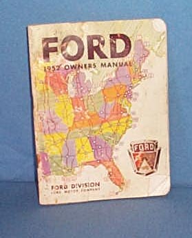 1952 Ford Owners Manual