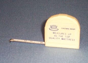 Crown Rest mattress measuring tape