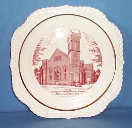 1954 Trinity Evangelical Congregational Church, Allentown, PA plate