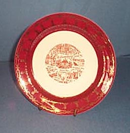 Homer Laughlin Williamsburg VA souvenir plate