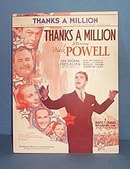 Thanks a Million Sheet Music Starring Dick Powell & Fred Allen