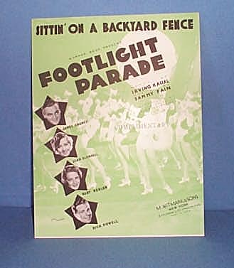 Sittin' On A Backyard Fence Sheet Music featuring James Cagney