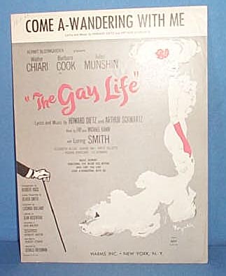Come A-Wandering With Me Sheet Music from the musical