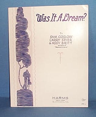 Was It A Dream? Sheet Music