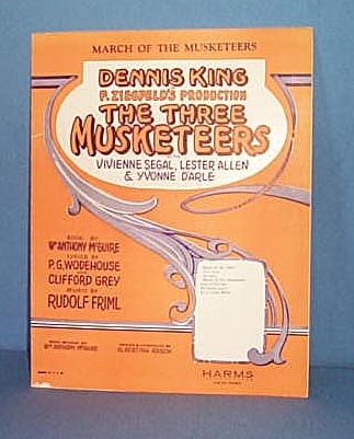 March of the Musketeers Sheet Music from Ziegfeld Production