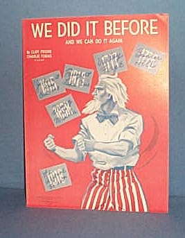 We Did It Before (And We Can Do It Again) sheet music