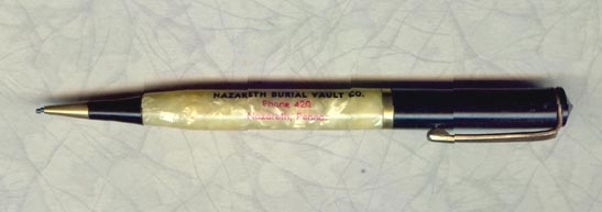 Nazareth (PA) Burial Vault Co. Mechanical Pencil
