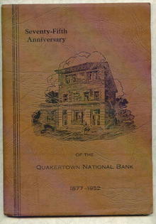 75th Anniversary of the Quakertown National Bank book