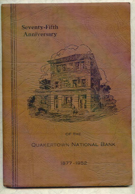 75th Anniversary of the Quakertown National Bank book