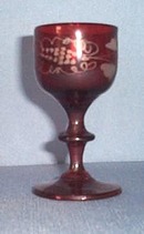 Acid-etched Ruby Flashed Cordial