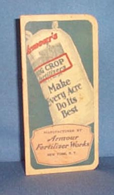1934 Armour Fertilizer Works note book