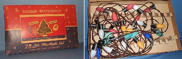 Santa lights 25 lite outdoor Christmas light string