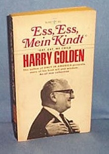Ess, Ess, Mein Kindt Eat, Eat, My Child by Harry Golden
