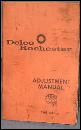 Delco Rochester Adjustment Manual, 1963 edition