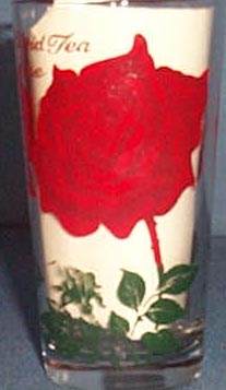 Hybrid Tea Rose glass tumbler