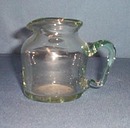 Ernest Glass blown glass pitcher