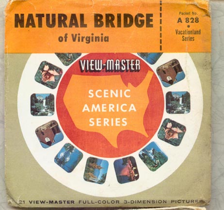 Sawyers View-Master Stereo Pictures of Natural Bridge of Virginia
