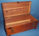 Solid cedar bureau jewelry/handkerchief box