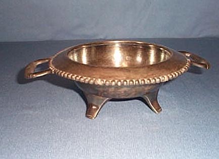 Derby Silver Co. quadruple plate open butter dish