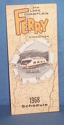 1968 Lake Champlain Ferry crossings schedule