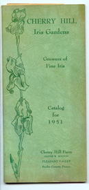 Cherry Hill Iris Gardens Catalog for 1951, Pleasant Valley, Bucks County PA