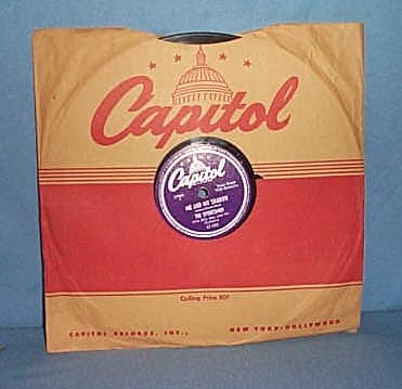 78 RPM The Sportsmen singing Me and My Shadow and I Found a Million Dollar Baby in a Five and Ten Cent Store
