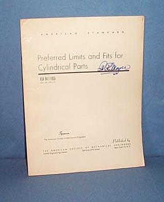 American Standard Preferred Limits and Fits for Cylindrical Parts
