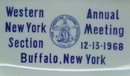 American Ceramic Society Western New York Section Annual Meeting, Buffalo NY 12-13-1968 ceramic tray