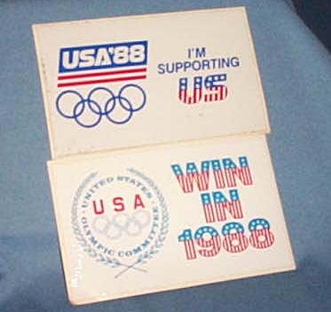 1988 Olympic Games stickers - United States