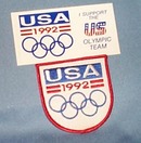 1992 Olympic Games patch and sticker - United States