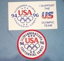 1994-1996 Olympic Games patch and sticker - United States