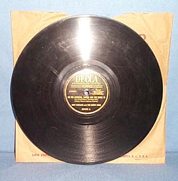 78 RPM On the Atchison, Topeka, and Sante Fe by Judy Garland and the Merry Macs