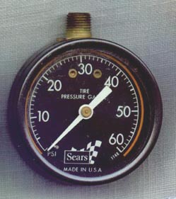 Sears round tire pressure gauge