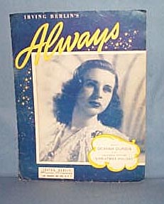 Irving Berlin's Always sheet music