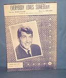 Everybody Loves Somebody sheet music by Dean Martin