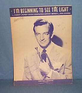 I'm Beginning To See The Light sheet music by Harry James