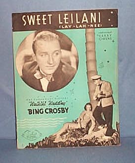 Sweet Leilani sheet music by Bing Crosby