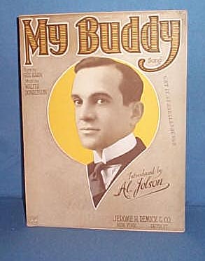 My Buddy sheet music by Al Jolson