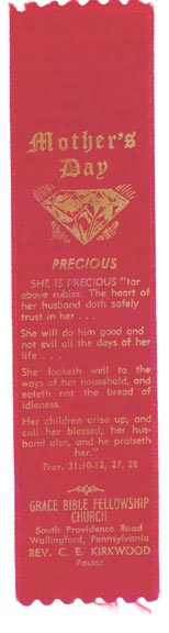 Grace Bible Fellowship Church, Wallingford PA bookmark