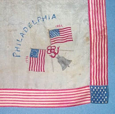 Philadelphia National Sesqui-Centennial handkerchief