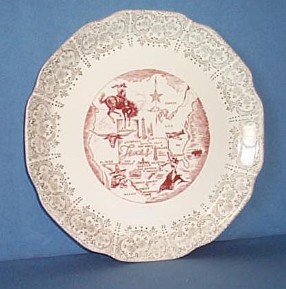 Texas Souvenir plate
